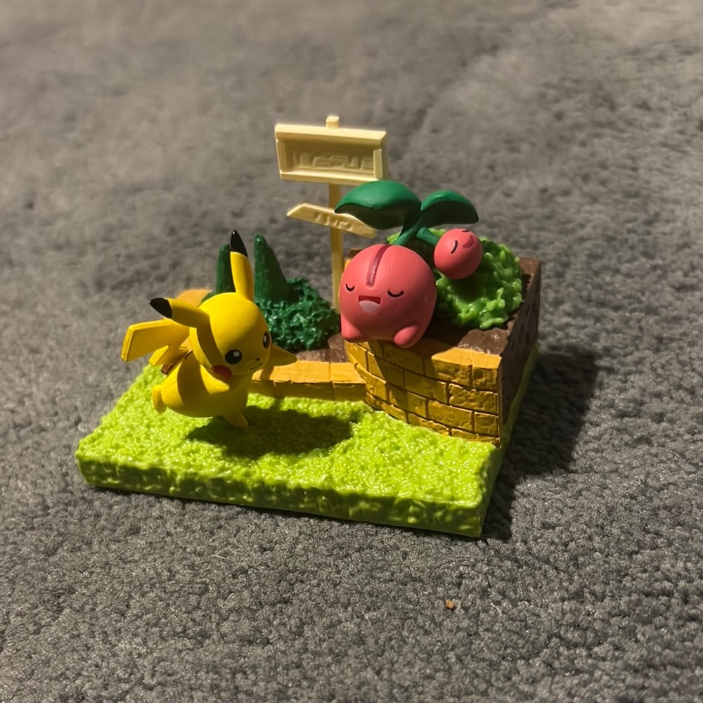 Pokemon Pikachu and Cherubi Miniature Figurine Blind Box